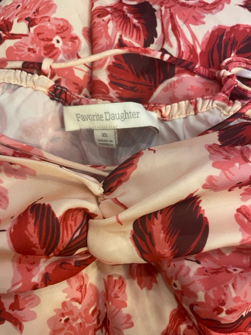 Favorite daughter Floral Slip Midi Dress - Pink Rose Print - Picture 2 of 4